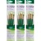 Princeton RealValue Brush Set, White Taklon Bristles, Short Handle Mixed Media Paintbrush, 4-Piece Set, 3PK PR9117 - alternate 1