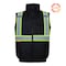 Protectx Winter Safety Vest, High Visibility Construction Workwear Vest with Pockets, Black ST-WV300D-BKBK-M - alternate 6