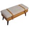Homeroots 35in Brown Genuine Leather and Solid Wood Upholstered Storage Bench With Cabinet 717471 - alternate 4