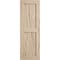 Ekena Millwork Rustic Two Equal Panel Flat Panel Riverwood Faux Wood Shutters (Per Pair), Primed Tan, 18"W x 76"H SHUFP18X76RWPR - alternate 10