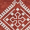 Homeroots 5' X 8' Red And Ivory Southwestern Washable Indoor Outdoor Area Rug 593715 - alternate 4