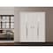 Sartodoors Sliding French Double Pocket Doors 64 x 84 inches, BASIC 3002 Ash Franko, Kit Rail Hardware, Soli BASIC3002DP-YAFR-6484 - alternate 4