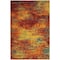 Homeroots 4' X 6' Flame Abstract Indoor Outdoor Area Rug 572550 - alternate 1