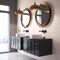Vigo Anvil Modern White Matte Stone 16 in. L x 16 in. W x 5 in. H Round Vessel Bathroom Sink VG04016 - alternate 4