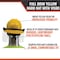 Malta Dynamics Hard Hat, Polyethylene, Ratchet, Yellow HHYHVF-10PK - alternate 3