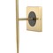 Jonathan Y Sylvie 6" 1-Light Coastal French Country Iron LED Sconce, Brass Gold/White JYL9915A - alternate 6