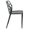 Leisuremod Modern Dynamic Dining Chair, Transparent Black, 4PK DC19TBL4 - alternate 4
