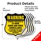 Signmission 24 Hour Surveillance Shield Sign Warning, 4 inch X 4 inch, Vinyl Decal, 5PK SHI-D-5PACK-4-354 - alternate 4