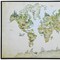 Homeroots Animal World Map Black Floater Frame Print Wall Art 573462 - alternate 3