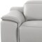 Homeroots 107" Light Gray Italian Leather Reclining Metal USB Sofa 720289 - alternate 5