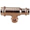 Apollo Tee, 3/4 x 1/2 x 1/2 in, Press Fit, Copper, 300 psi Pressure XPRT341212 - alternate 2