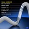 Maximm 2ft RG6 Quad Shielded Coaxial Cable with Right Angle Connector, White RG6-STA-GLD-4S-2WH - alternate 4