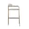 Manhattan Comfort Serene Metal Upholstered Barstool in Alabaster BS1881-CR - alternate 5