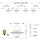 Jonathan Y 10-Light Indoor/Outdoor 10 ft. Rustic Farmhouse LED G40 Metal Cage Shade String Lights, White JYL8703B - alternate 2