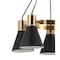 Jonathan Y Apollo 22" 5-Light Metal LED Pendant, Black/Brass Gold JYL6135A - alternate 6
