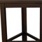 Homeroots 17" Dark Brown Teak Corner Shower Bench 383338 - alternate 4