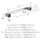 Amerock Hybridize 6-5/16 inch (160mm) Center-to-Center Polished Chrome Cabinet Pull, 10PK 10VMP3706326 - alternate 4