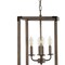 Jonathan Y Magnolia 12.13" 4-Light Adjustable Iron Rustic Farmhouse LED Pendant, Brown JYL7475A - alternate 8