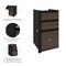 Bestar Connexion 16W Add-On Pedestal with 3 Drawers, Antigua & Black 93621-000052 - alternate 3