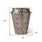 Homeroots 9" Silver Metal Table Vase 608294 - alternate 3
