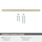 Amerock Versa 8-13/16 inch 224mm Center-to-Center Golden Champagne Cabinet Pull BP36915BBZ - alternate 3
