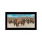 Homeroots Bison Herd Black Framed Print Wall Art 529694 - alternate 3
