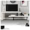 Leisuremod Orford TV Stand with MDF Shelves and Powder Coated Iron Legs, White ORS88W - alternate 5