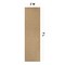 World Rug Gallery Contemporary Bordered Weather Resistant Reversible Indoor/Outdoor Rug 2 ft x 7 ft Natural WR111NATURAL2X7 - alternate 5
