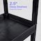 Luxor High Capacity, (2) Tubs, 1 Flat Shelf Cart, 400 lb Load Capacity, 3 Shelves, 35-1/4" L, 18" W EC112-B - alternate 14