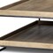 Homeroots 46" Natural and Black Solid Wood and Metal Coffee Table With Shelf 376289 - alternate 3