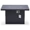 Leisuremod Chelsea Patio Modern Aluminum Propane Fire Pit Table, Black CF44G-BL - alternate 6