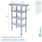 Amgood 24in D x 12in L Stainless Steel Table, Three Undershelves AMG WT-2412-3SH-Z - alternate 5