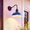 Jonathan Y Aurora 12.3 in. 1-Light Farmhouse Industrial Iron LED Gooseneck Arm Outdoor Sconce, Navy JYL7613C - alternate 5