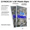Signmission Fresh Steamers, Plastic Signs Only 24 Inch x 36 Inch, Corrugated Plastic, 2PK CSB-2436-2PACK-Fresh Steamers - alternate 2