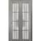 Sartodoors Sliding Closet Bi-fold Doors, Felicia 3312 Ginger Ash with Frosted Glass, Sturdy Tracks Moldings T FELICIA3312BF-GA-48 x 84 (2* 24x84) - alternate 1