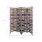 Homeroots 72" Brown Folding Four Panel Screen Room Divider 379903 - alternate 4