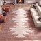 Jonathan Y Peyton Minimalist Geometric Totem Non-Slip Machine-Washable Rose Clay/Cream 8 ft. x 10 ft. Area Rug WSH510K-8 - alternate 3