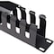 Startech.Com 1U HORIZONTAL FINGER DUCT RACK CABLE MANAGEMENT PANEL WITH COVER - SERVER RACK C CMDUCT1UX - alternate 3