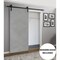 Sartodoors Barn Bypass Interior Door, 84" x 80", White PLANUM0010BD-B-BTN-18 - alternate 1