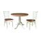 Whitewood Industries Rectangular Extension Dining Table W/ 2 Chairs, 36 in W, 29.3 in L, 48 in H, Parawood, 3 K79-36RXT-C617-2 - alternate 1