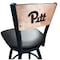Holland Bar Stool Co 30" Blk Wrinkle Penn State Swivel Bar Stool, Ladder Back L03825BWMedMplAPittsbBlkVinyl - alternate 1