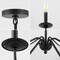 Jonathan Y Wicklow 34.75" 6-Light Bohemian Farmhouse Iron LED Chandelier, Black JYL7559B - alternate 7