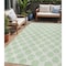 Homeroots 5' X 8' Mint Green And Ivory Polka Dot Washable Indoor Outdoor Area Rug 614918 - alternate 1