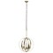 Homeroots Antiqued Brass Sphere Iron Ceiling Light With Clear Shades 651640 - alternate 1