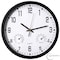 Clockswise 12-inch Non-Ticking Quartz Wall Clock with Thermometer & Hygrometer - Battery Operated QI004748.BK.12 - alternate 1