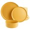 Gibson Home Canyon Crest 12 Piece Round Melamine Dinnerware Set in Yellow 135733.12 - alternate 1