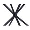 Homeroots 47" White And Black Rounded Steel Dining Table 394610 - alternate 6