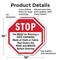 Signmission Stop You Must Be Wearing a Face Cov, 10 inch X 10 inch, Aluminum Metal Signs, 2PK OC-A-2PACK-10-53 - alternate 3