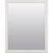 Zenna Home Bathroom Mirror 25" H X 20" W Matte White M2025WW - alternate 7