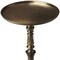 Homeroots 24" Bronze Metal Round Pedestal End Table 634876 - alternate 2